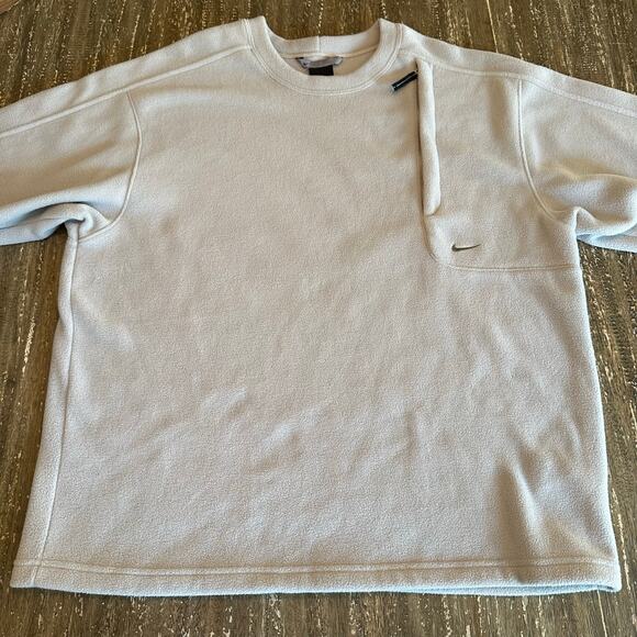 Vintage Nike Oversized Performance Fleece Crewneck Pullover Sweatshirt, Medium - Picture 2 of 10